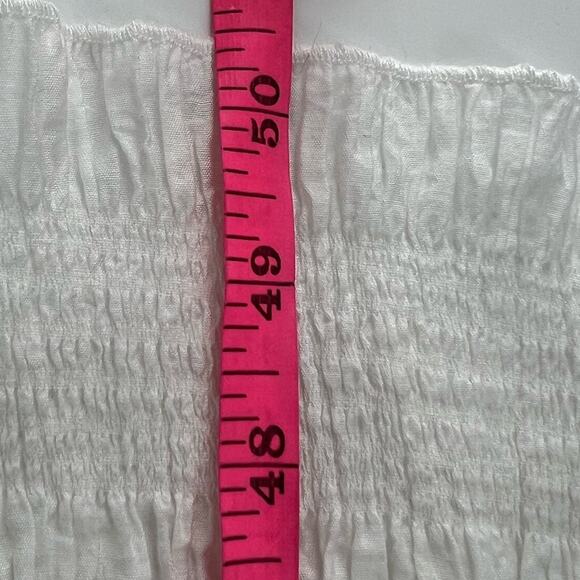 Hunter Bell Poppy Dress white tiered sz L - Picture 9 of 9